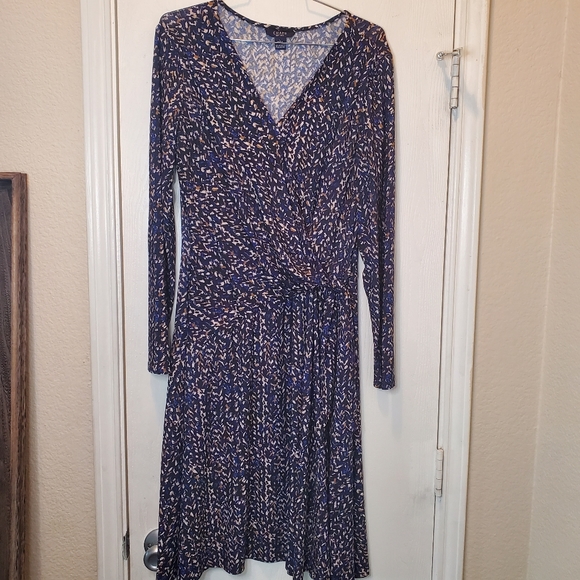 Chaps Dresses & Skirts - Chaps Long Sleeve Midi Dress sz Large